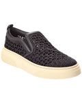 Ferragamo Cassina Leather-Trim Sneaker