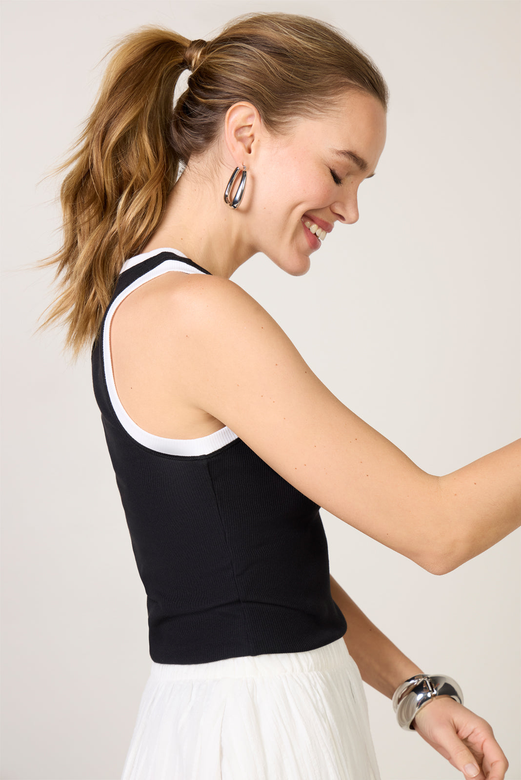 Women's Sirena Colorblocked Rib Tank Top