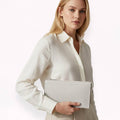 Faux Leather Slim Wallet Crossbody Bag