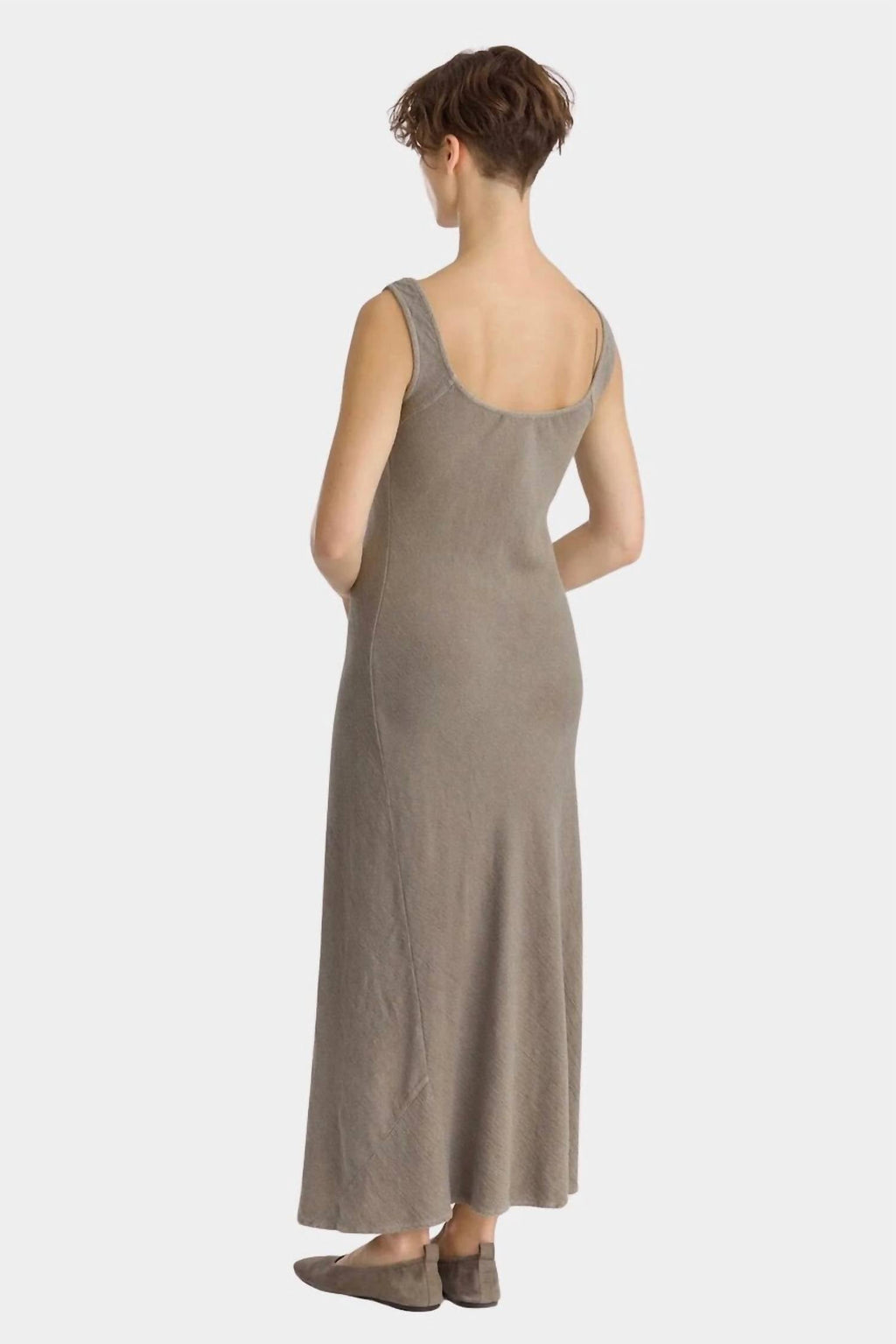 Tank Maxi Dress In Dark Stone