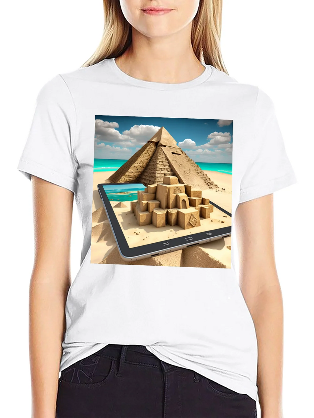 Egypt Pyramid Sandcastle T-Shirt