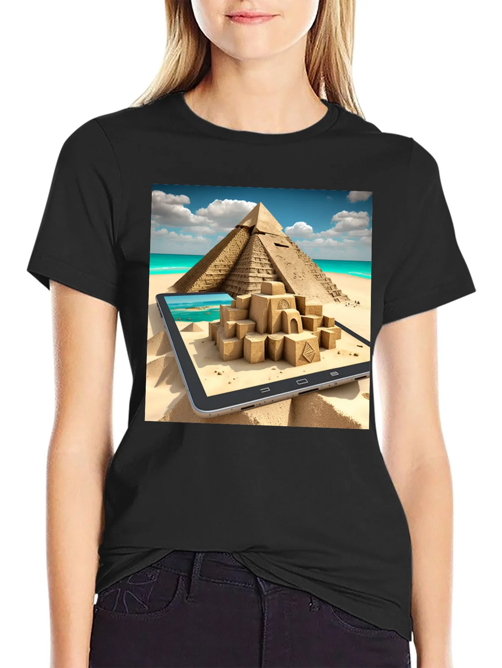 Egypt Pyramid Sandcastle T-Shirt