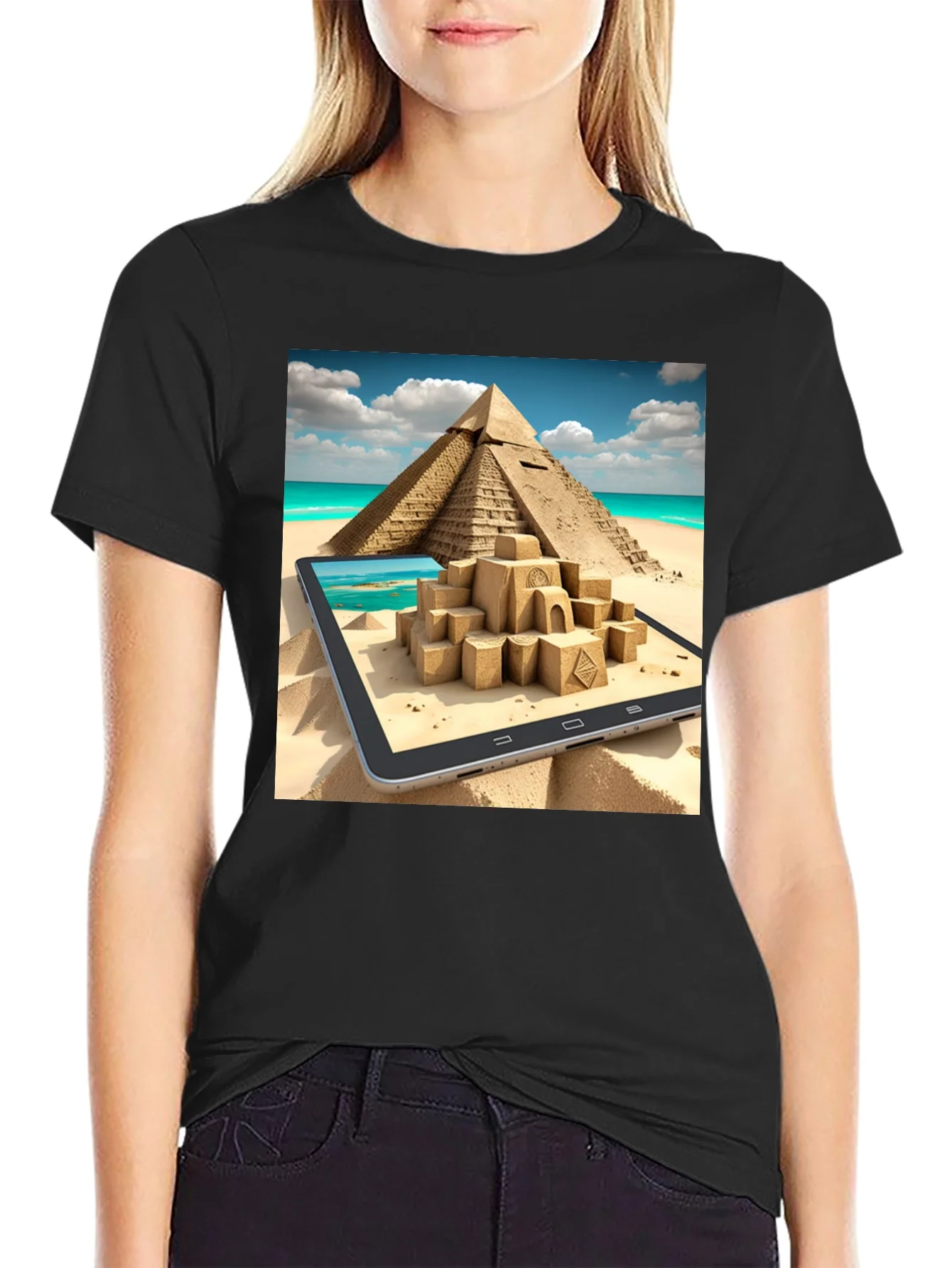 Egypt Pyramid Sandcastle T-Shirt