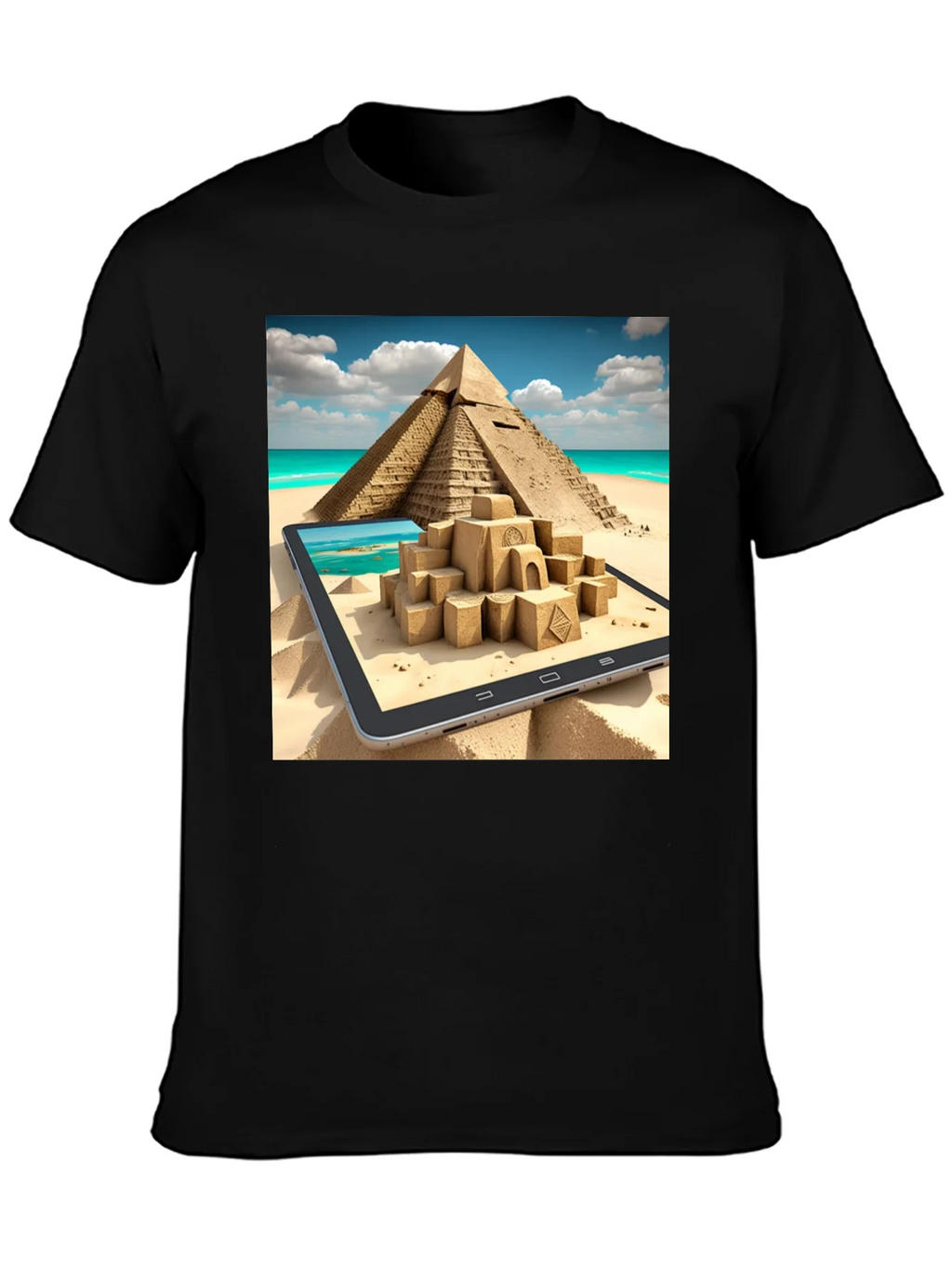 Egypt Pyramid Sandcastle T-Shirt