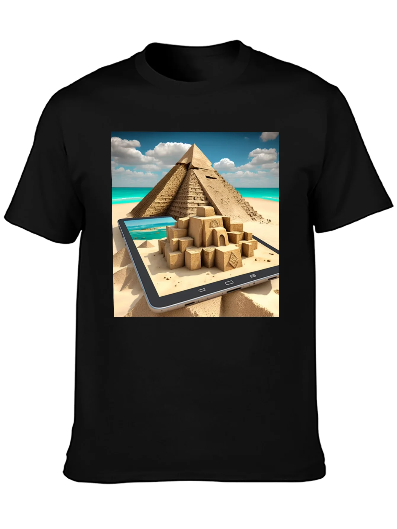 Egypt Pyramid Sandcastle T-Shirt