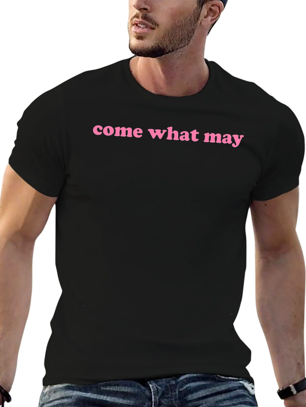 Come What May Graphic Tee - Black
