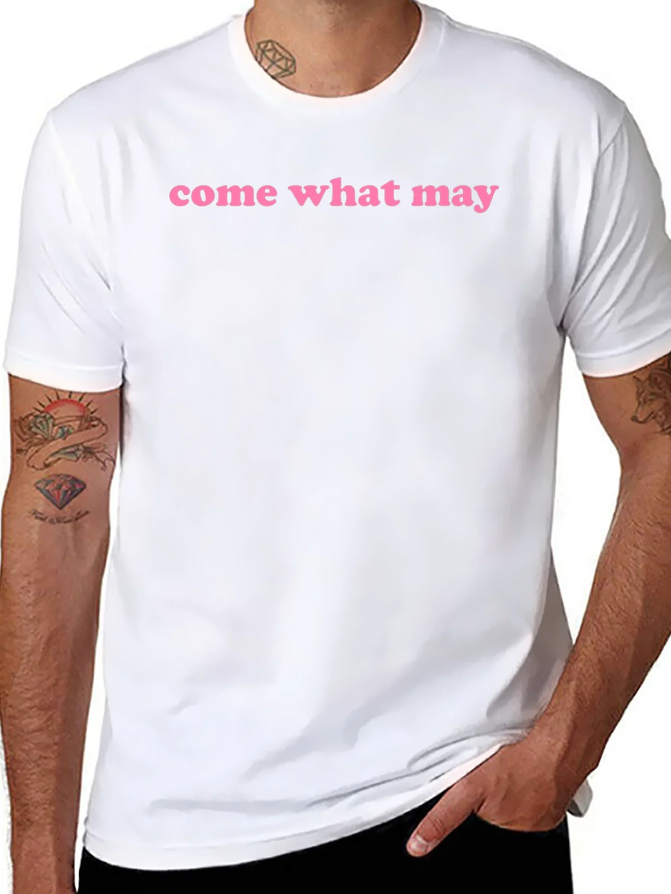 Come What May Graphic Tee - Black