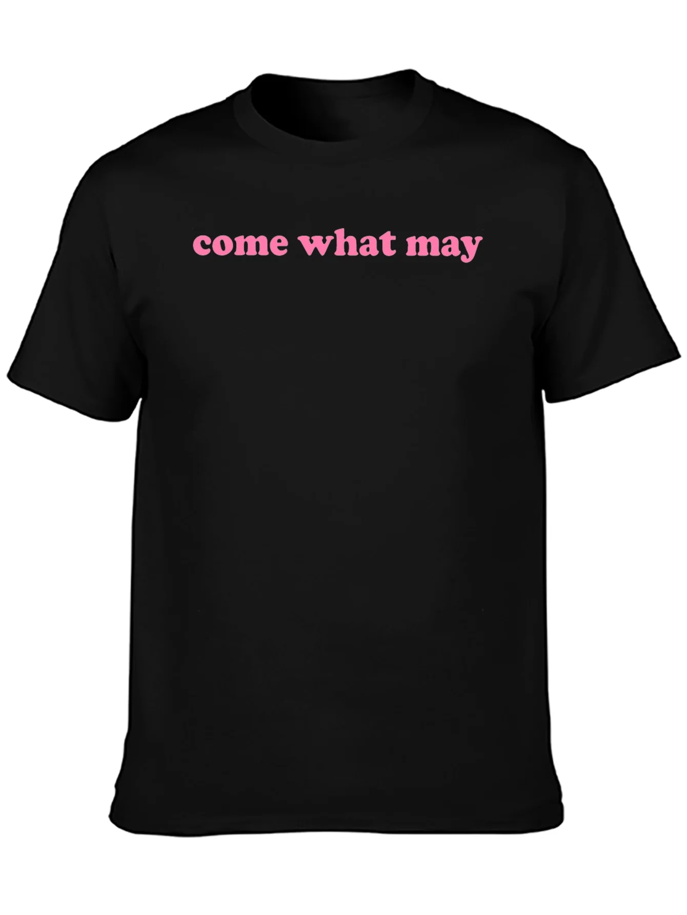 Come What May Graphic Tee - Black