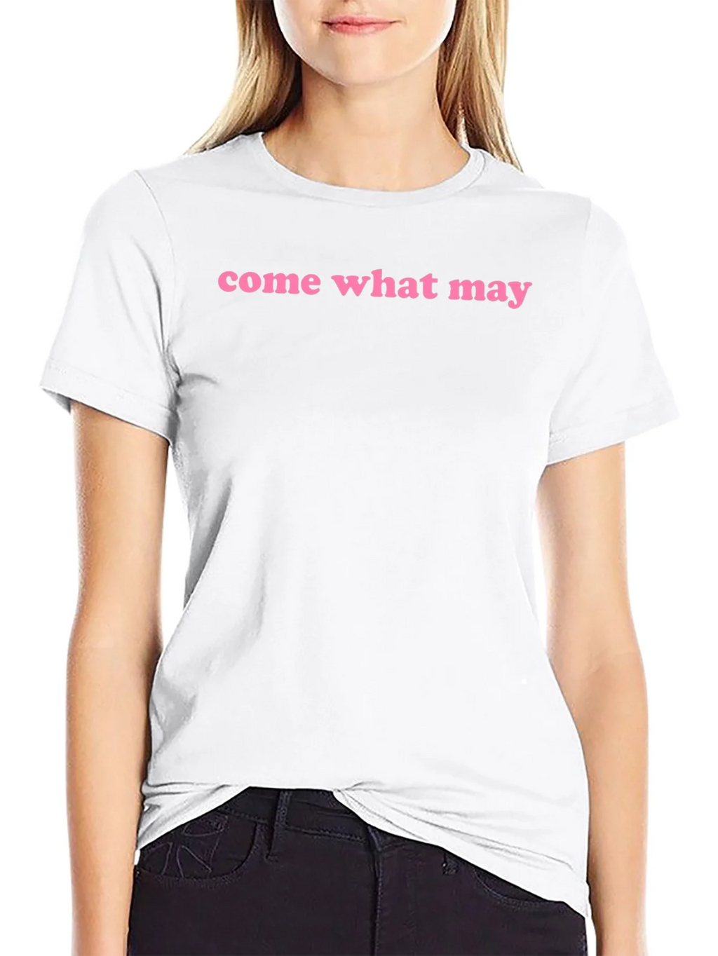 Come What May Graphic Tee - Black