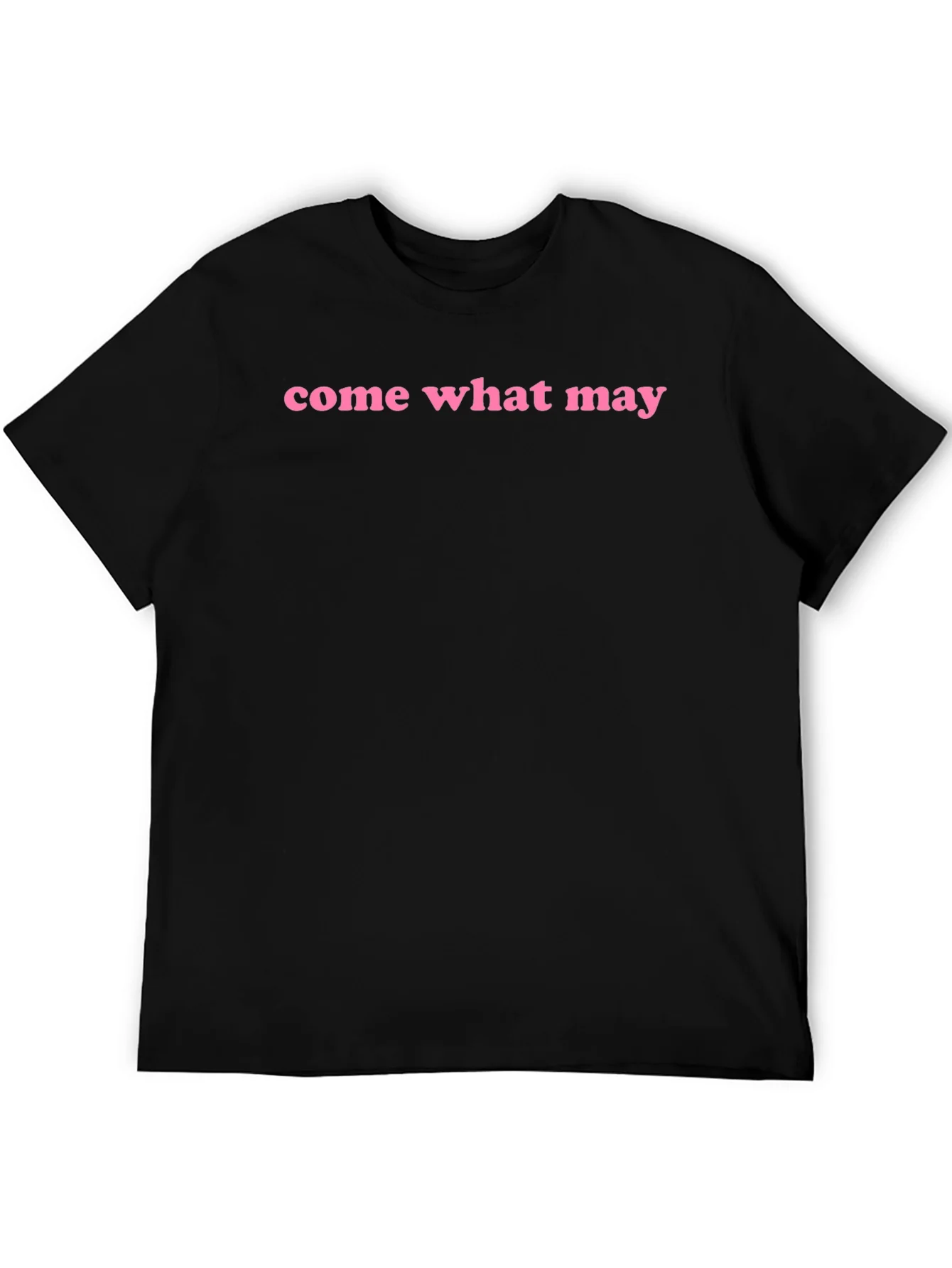 Come What May Graphic Tee - Black