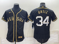 Men's Boston Red Sox David Ortiz #34 Black Stitched Jersey1