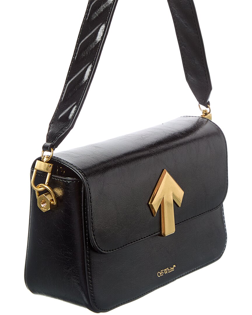 Off-White Binder Medium Leather Clutch