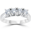 1ct Diamond White Gold Curve Wedding Ring Enhancer Size Selectable