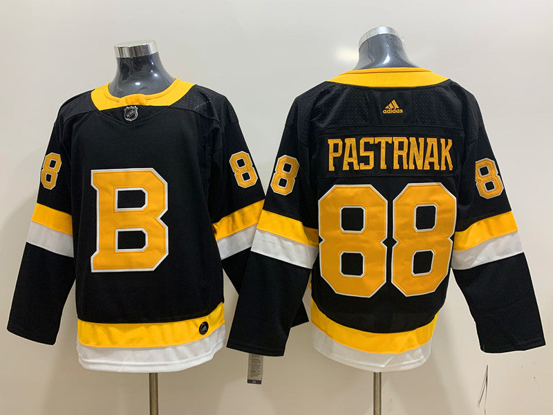 Men's Boston Bruins David Pastrnak #88 Black Game jersey