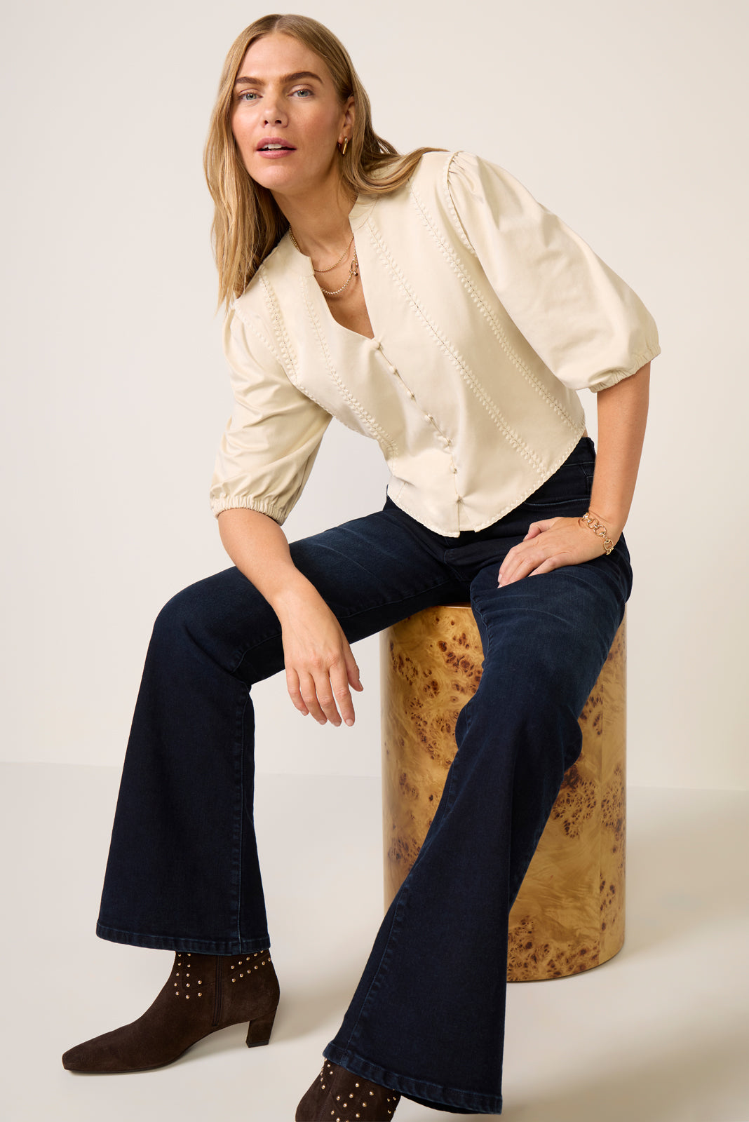 Women's Vincent Faux Suede Top