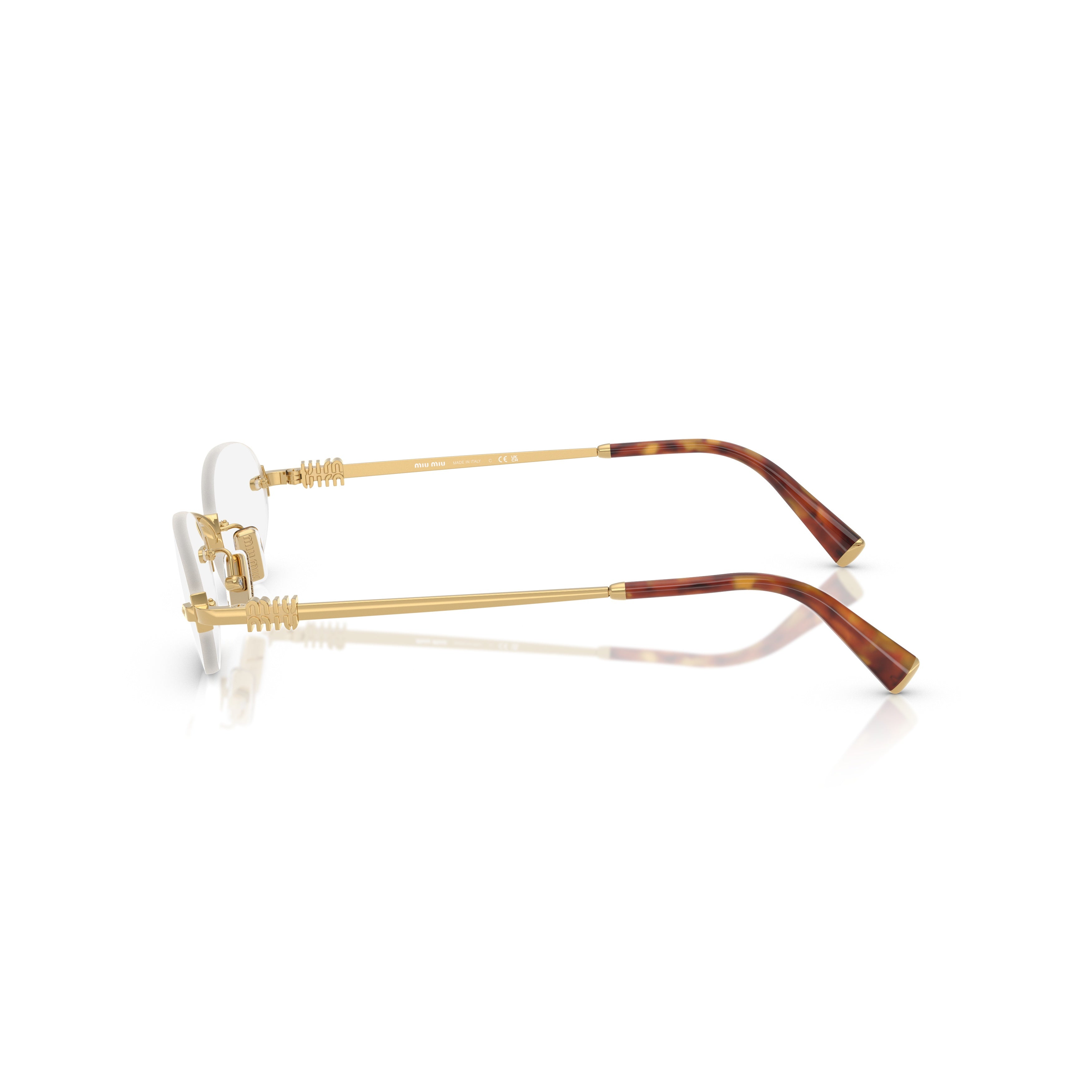 0mu 53wv Rimless Oval Sunglasses