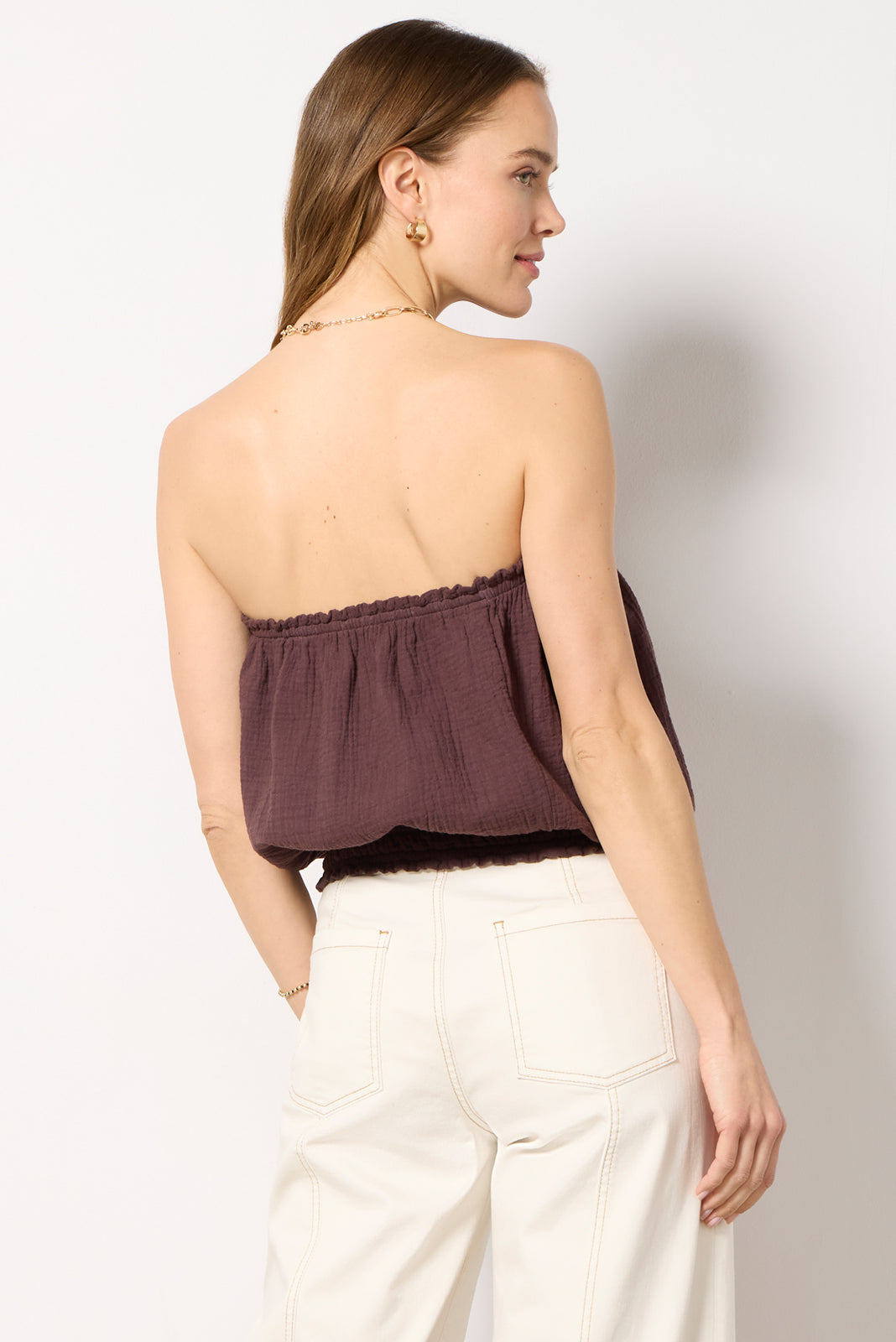 Women's Gauze Tube Top