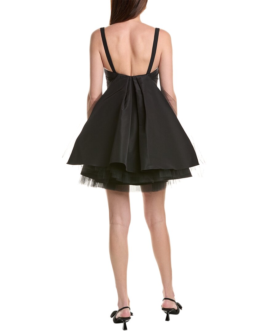 Carolina Herrera Thin Strap Mini Wrap Bodice Dress