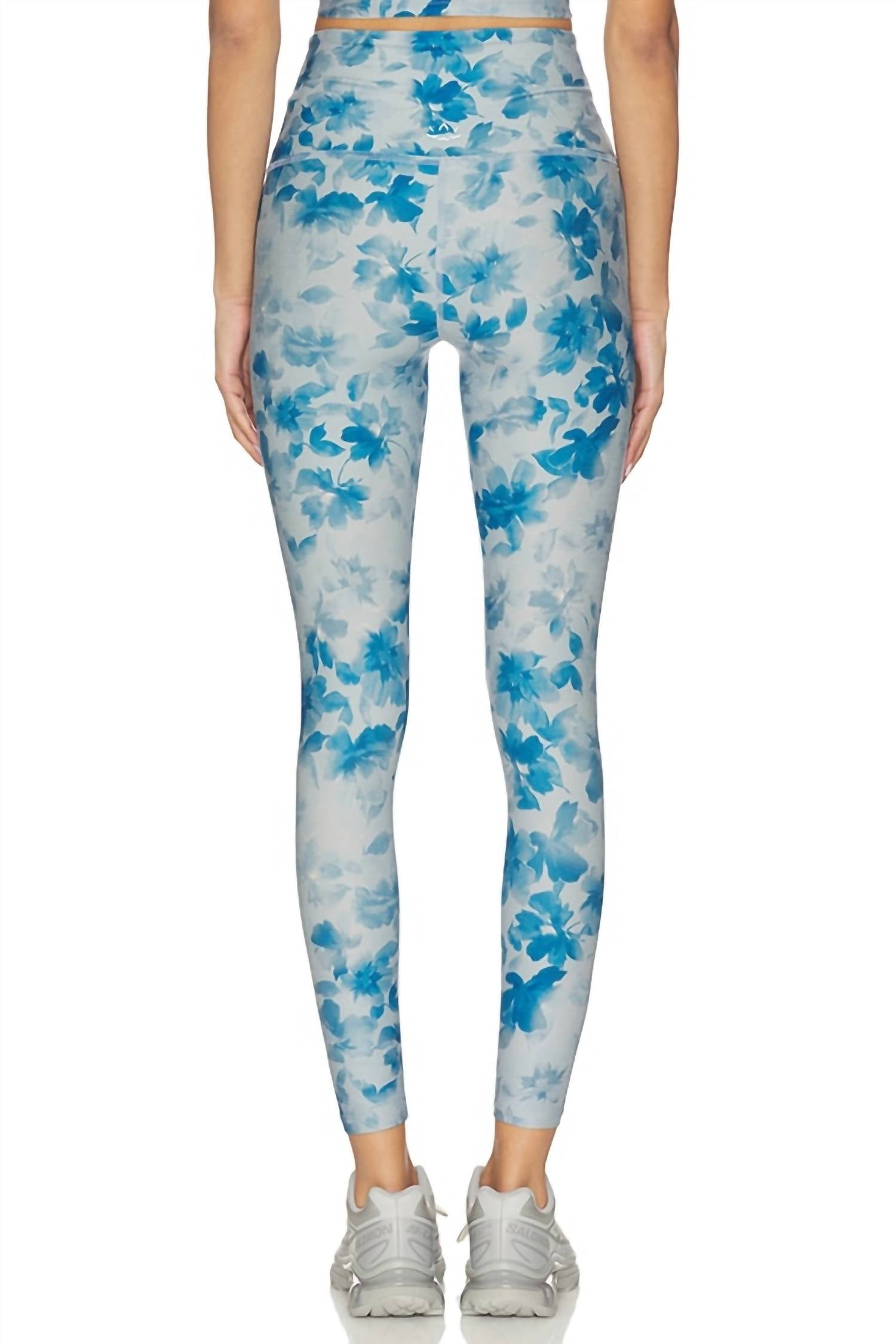 Softmark Caught In The Midi High Waist Legging In Daydream Meadow