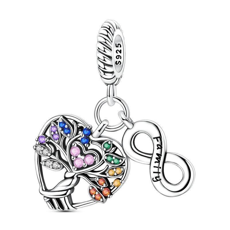 Family Tree Infinity Dangle Charm