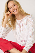 Women's Upland Crochet Sweater Top