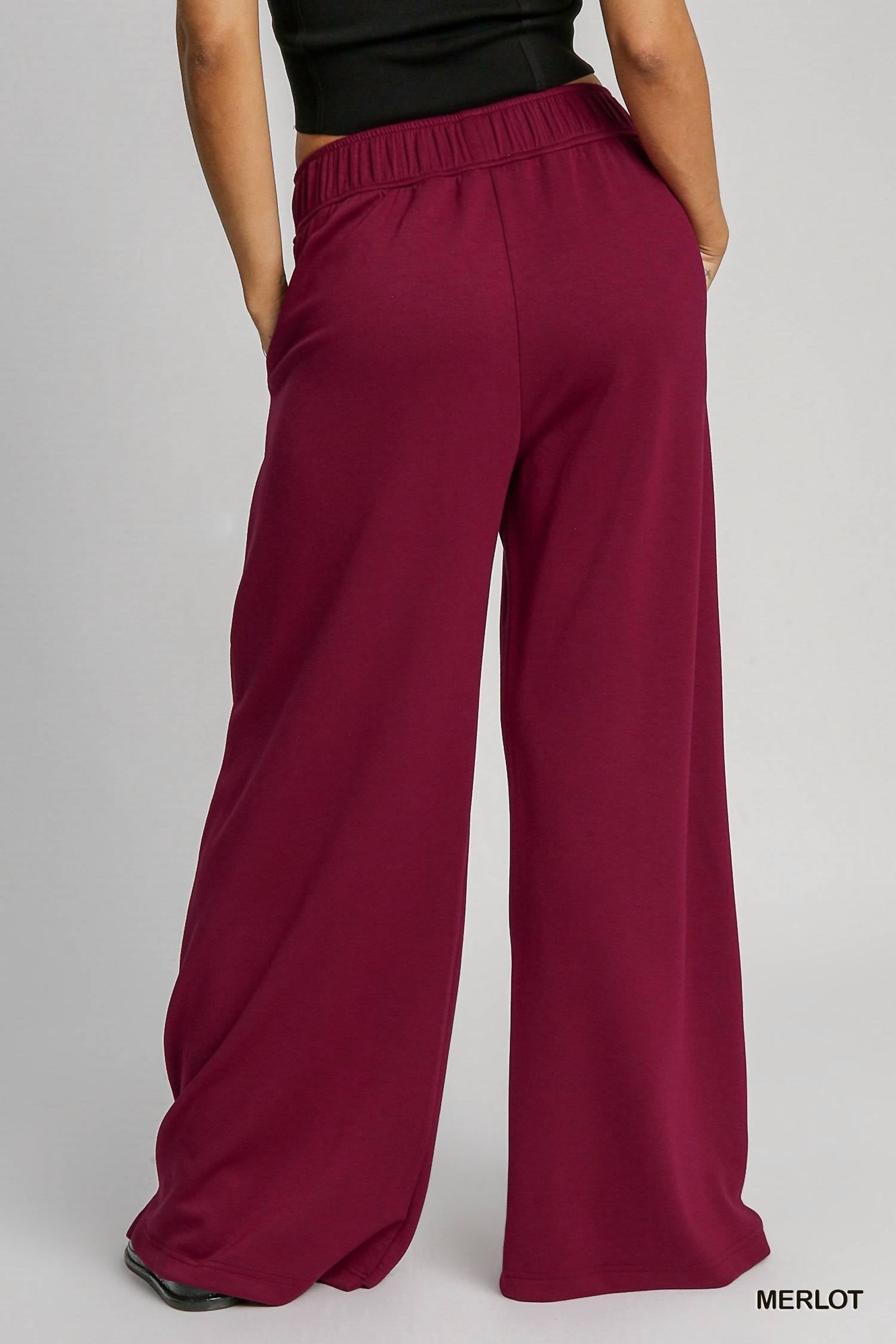 Neoknit Pull-On Sweatpants In Merlot