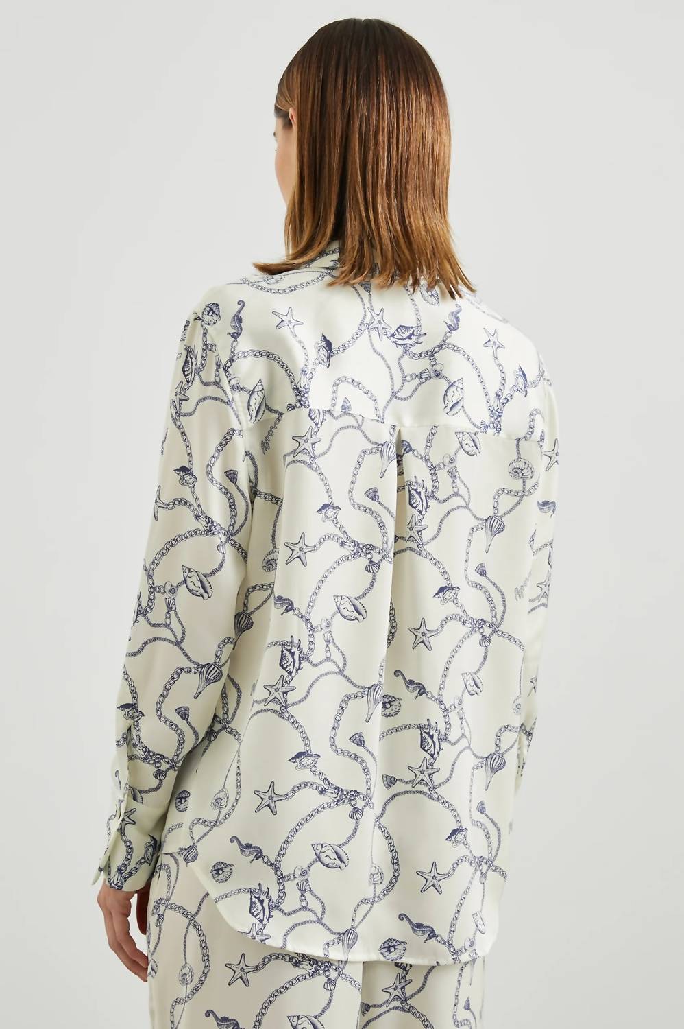 Ledger Long Sleeve Top In Nautical Chain
