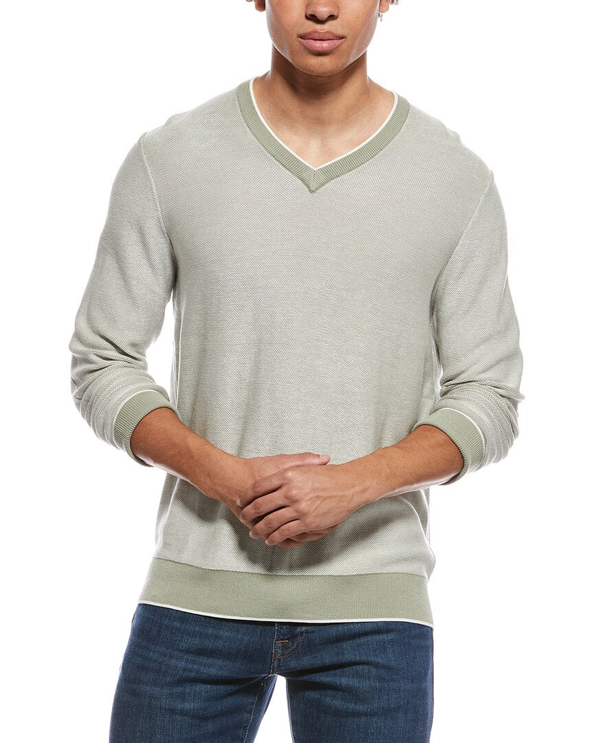 Raffi Links Stitch V-Neck Sweater