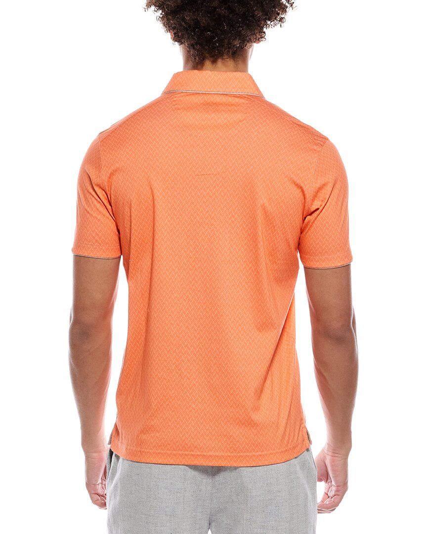 Raffi Jacquard Printed Polo Shirt