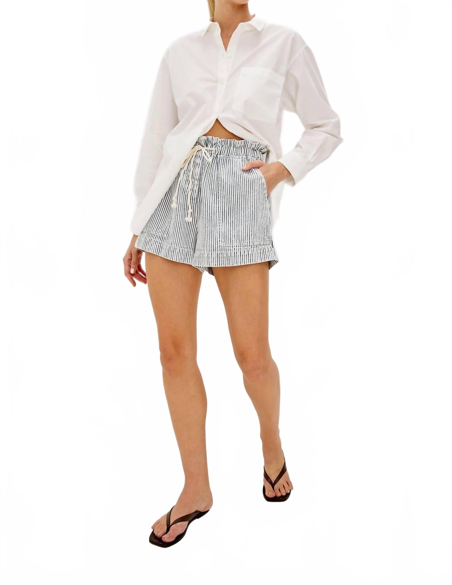 Foster Short In Railroad Stripe