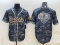 Men's New Orleans Saints Grey Camouflage Game Jersey1