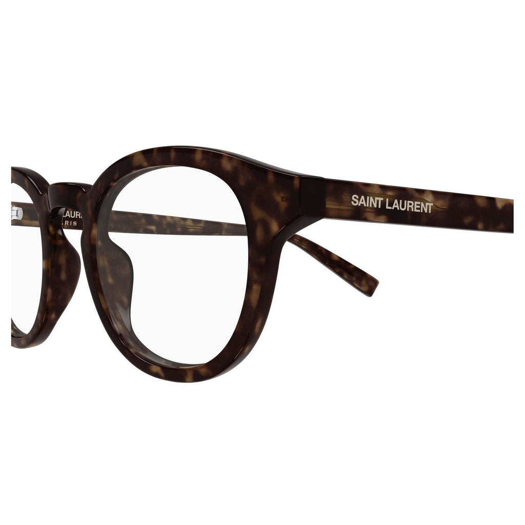 Round Tortoiseshell Frame Eyeglasses With Keyhole Bridge