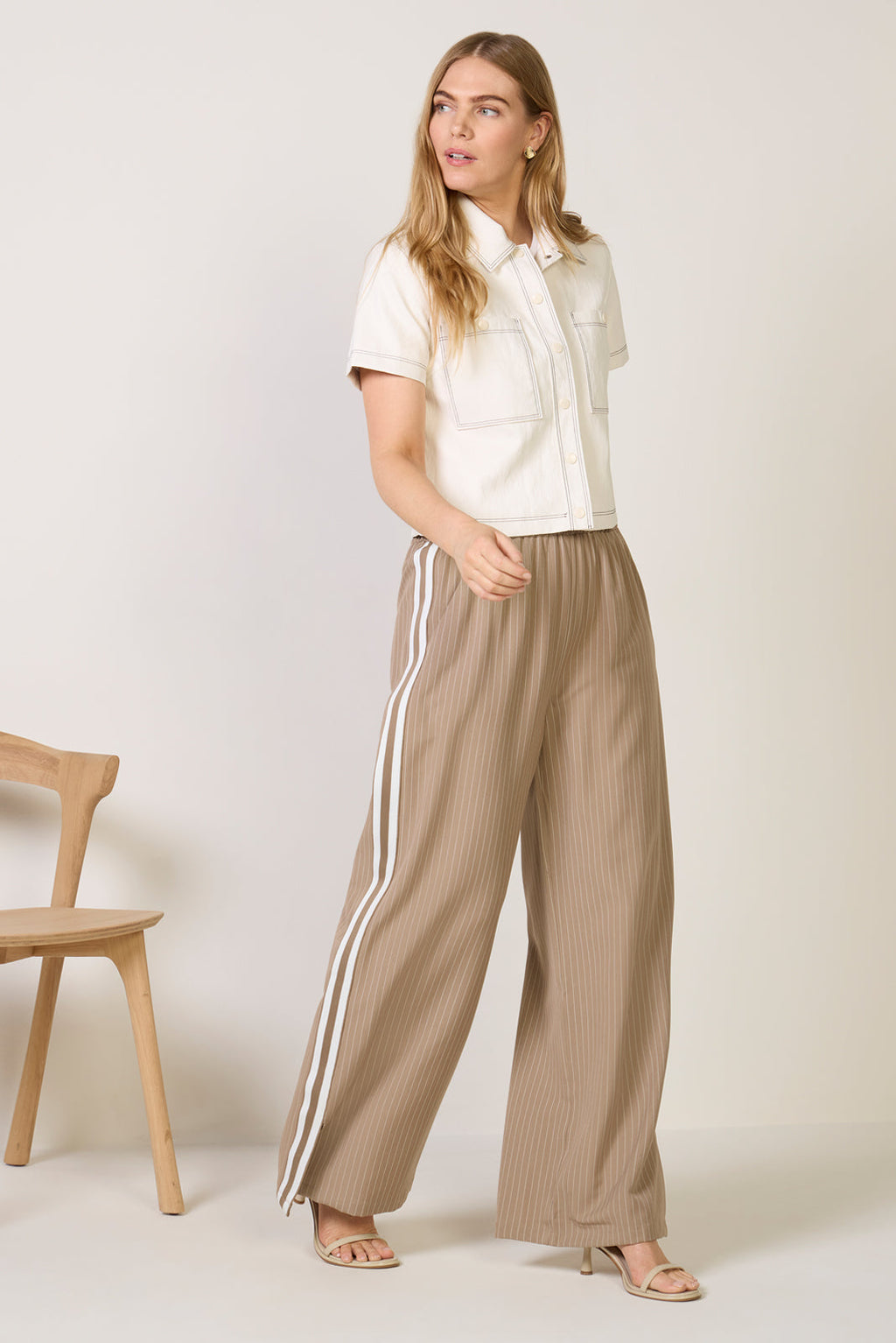 Women's Tala Pinstripe TrackPants