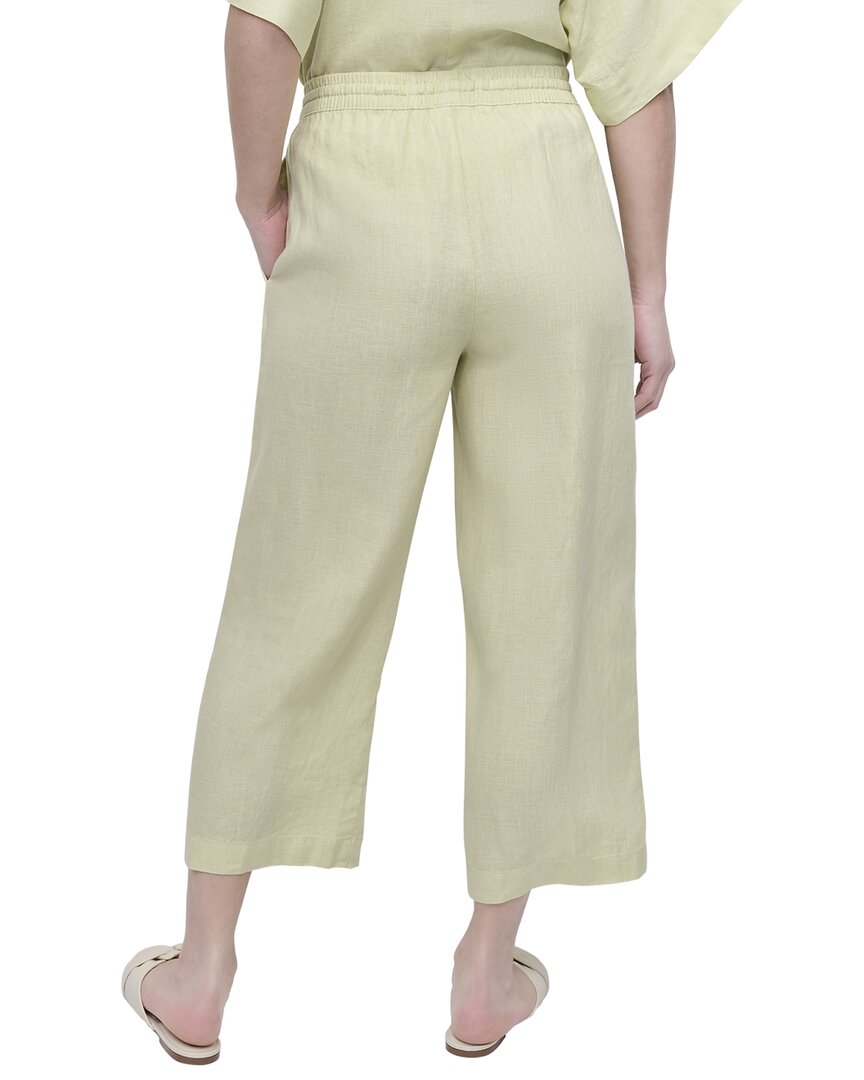 DKNY Pull On Straight Leg Linen Pant