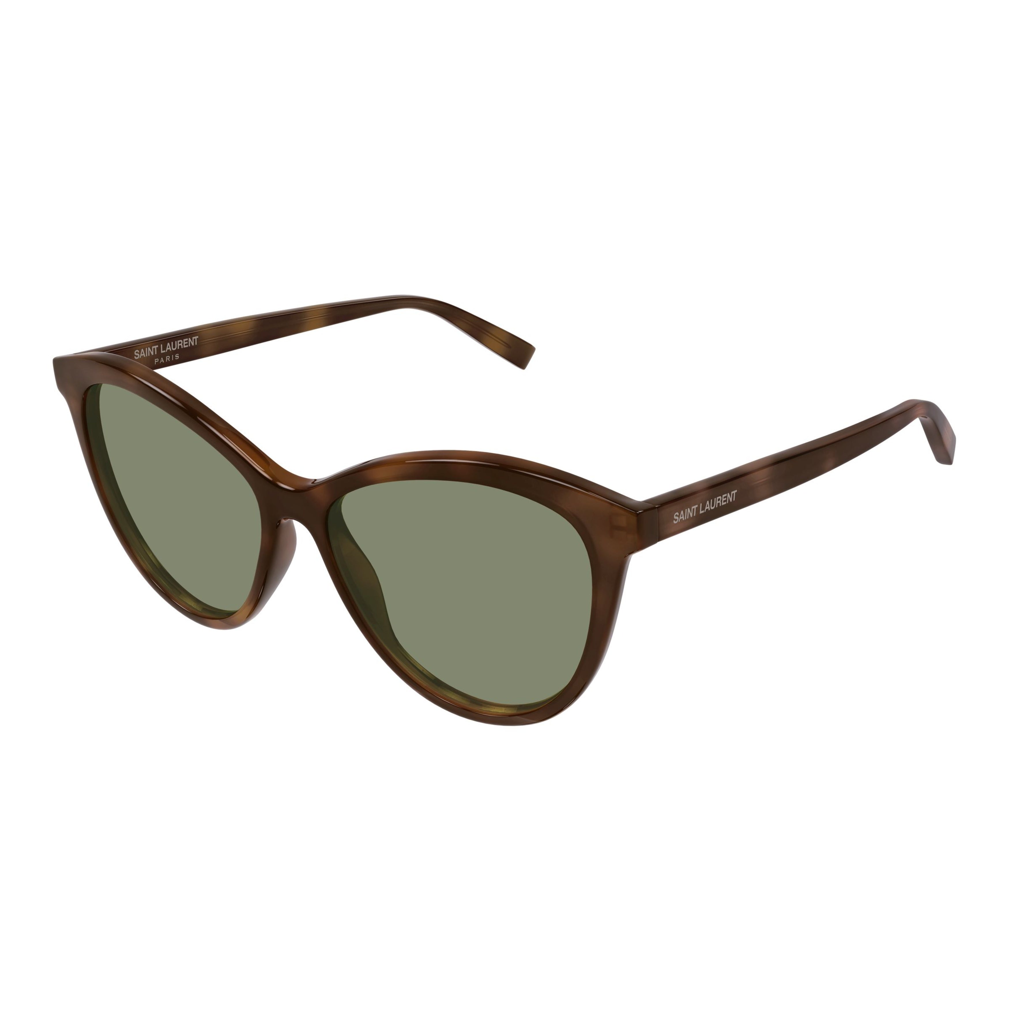 Rounded Cat-Eye Sunglasses With Tortoiseshell Pattern