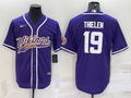 Men's Minnesota Vikings Adam Thielen #19 Purple Game Jersey1 Joint Edition