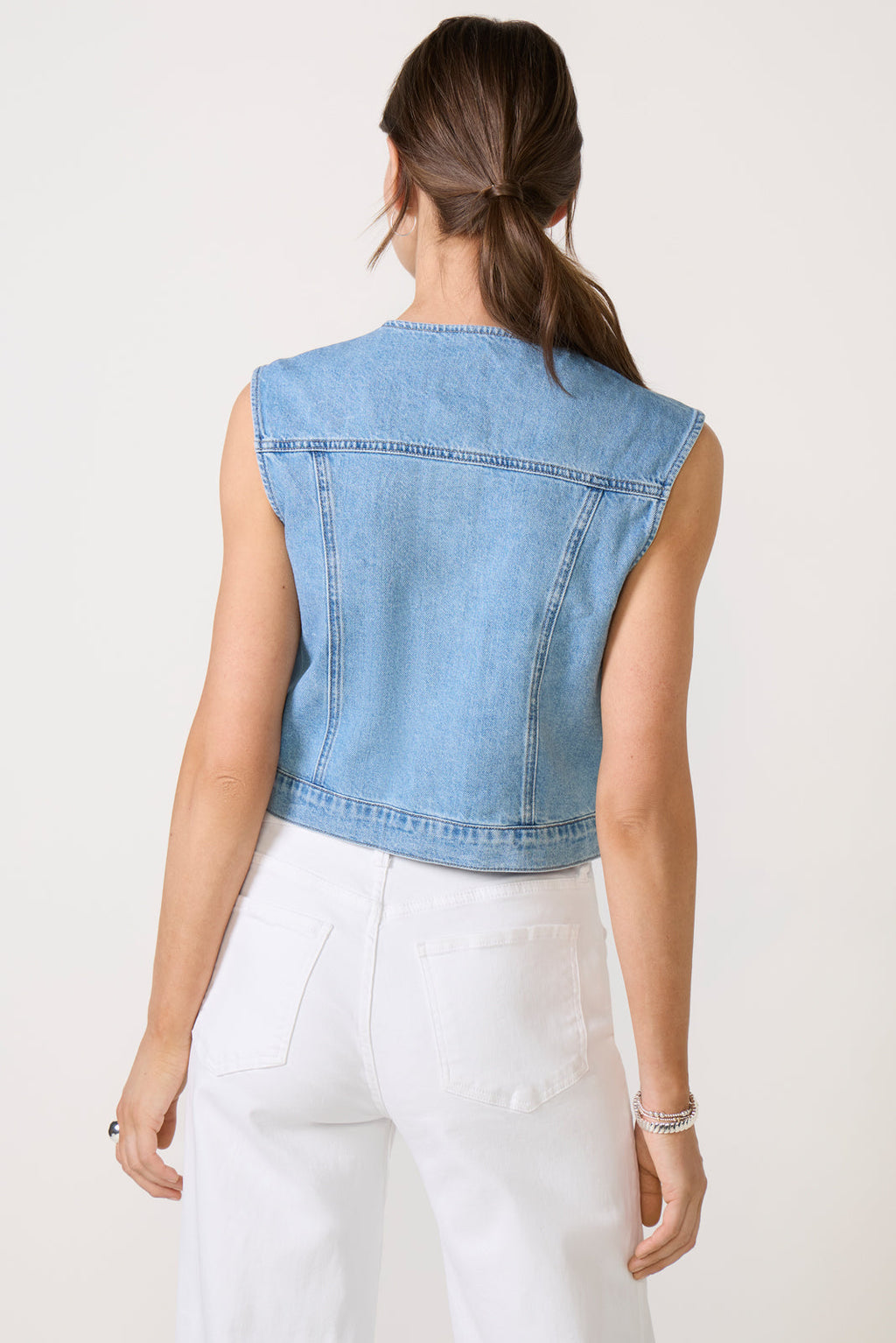 Women's Greta Pieced Denim Vest