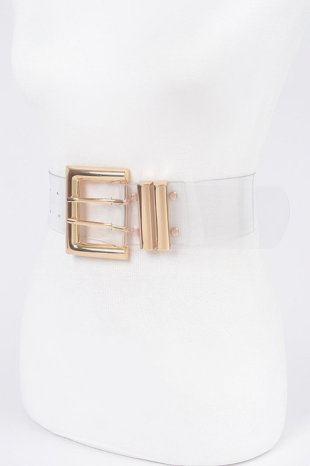 Metal Buckle Plus Size Elastic Belt