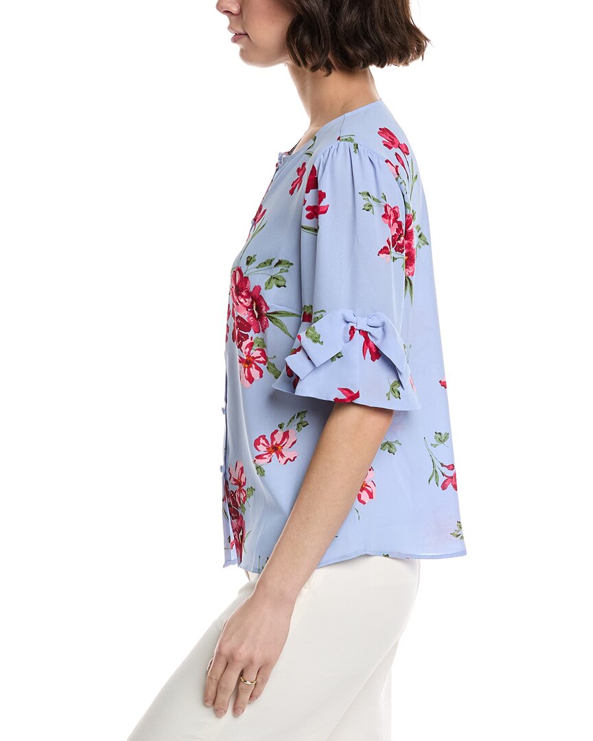 CeCe Flounce Bow Sleeve Top