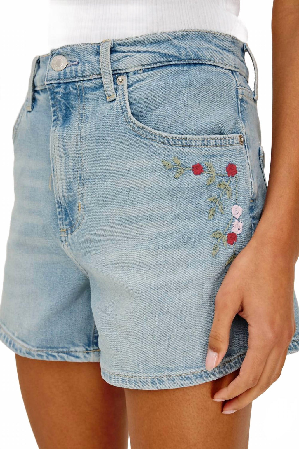 Rancho High-Rise Short In Dainty Rose