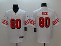 Men's San Francisco 49ers Jerry Rice #80 White Game jersey