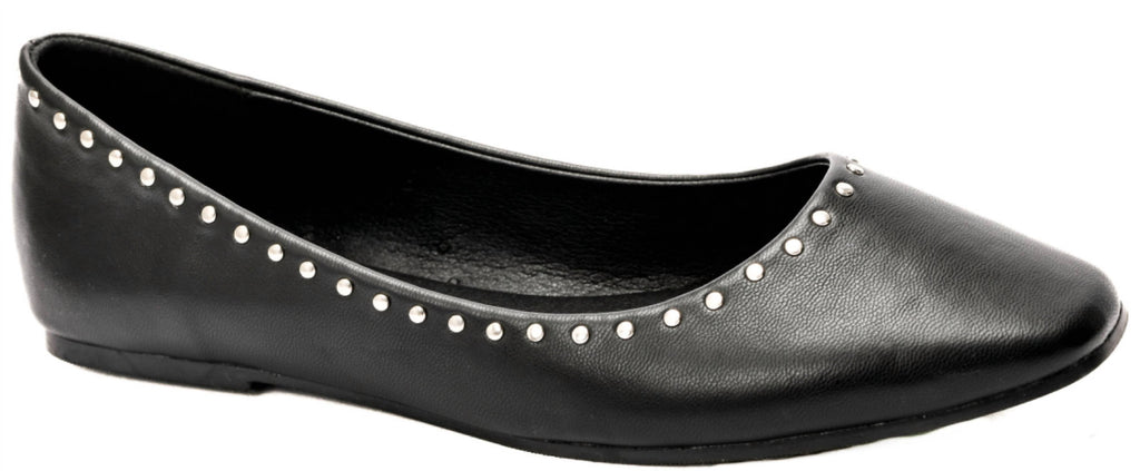 Women's Just In Time Flats Shoe In Black