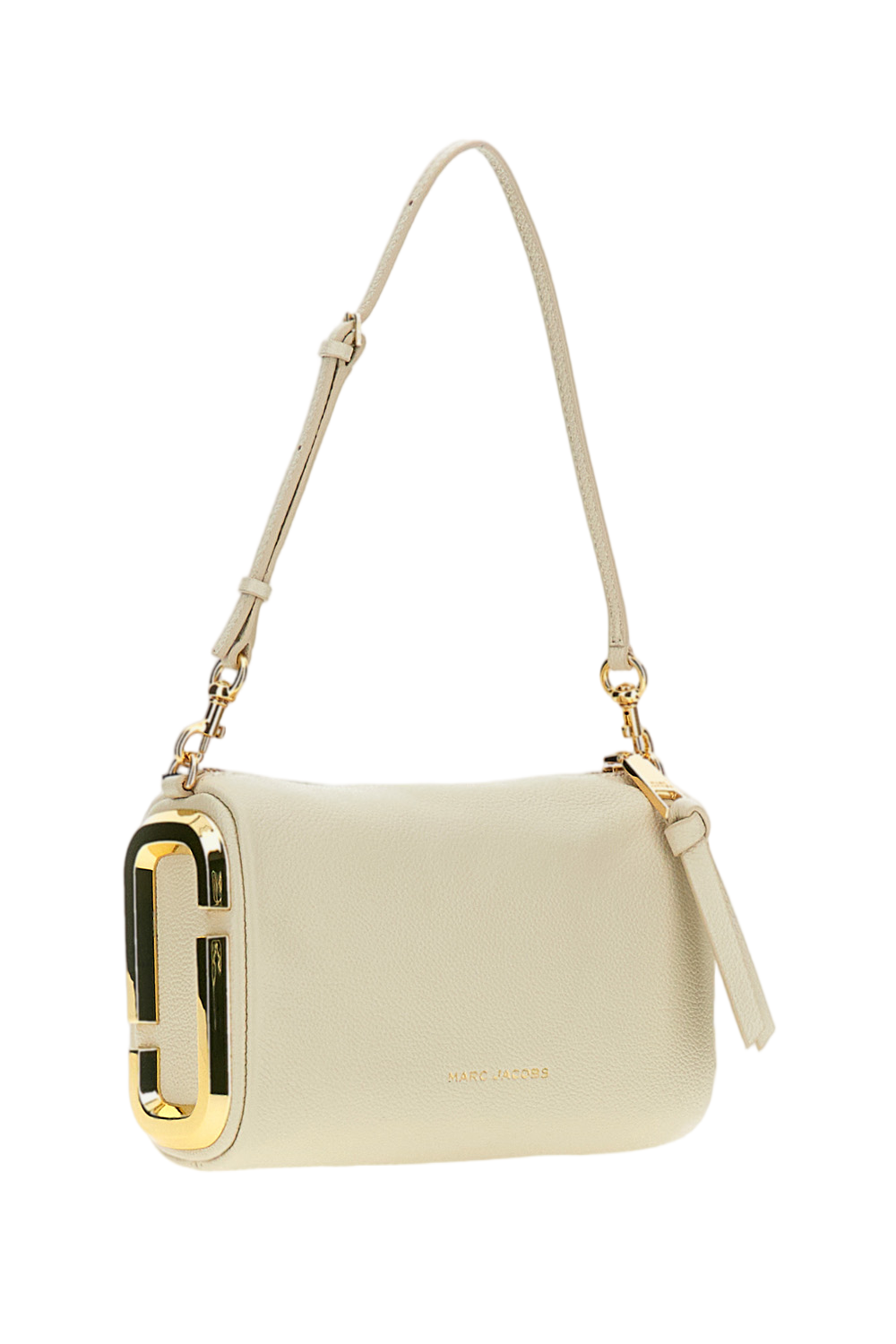 White Snapshot Leather Shoulder Bag