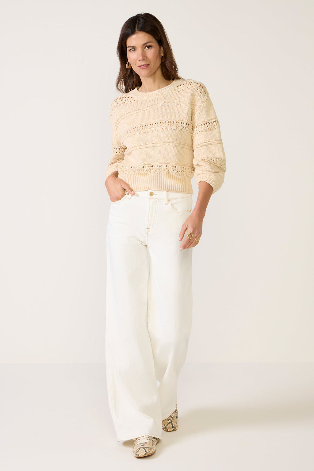 Women's Agnes Crew Neck Sweater Top