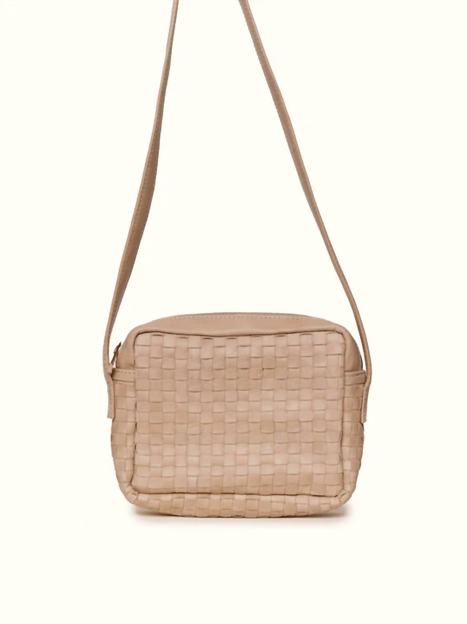 Women's Valerie Woven Crossbody Bag In Pebble