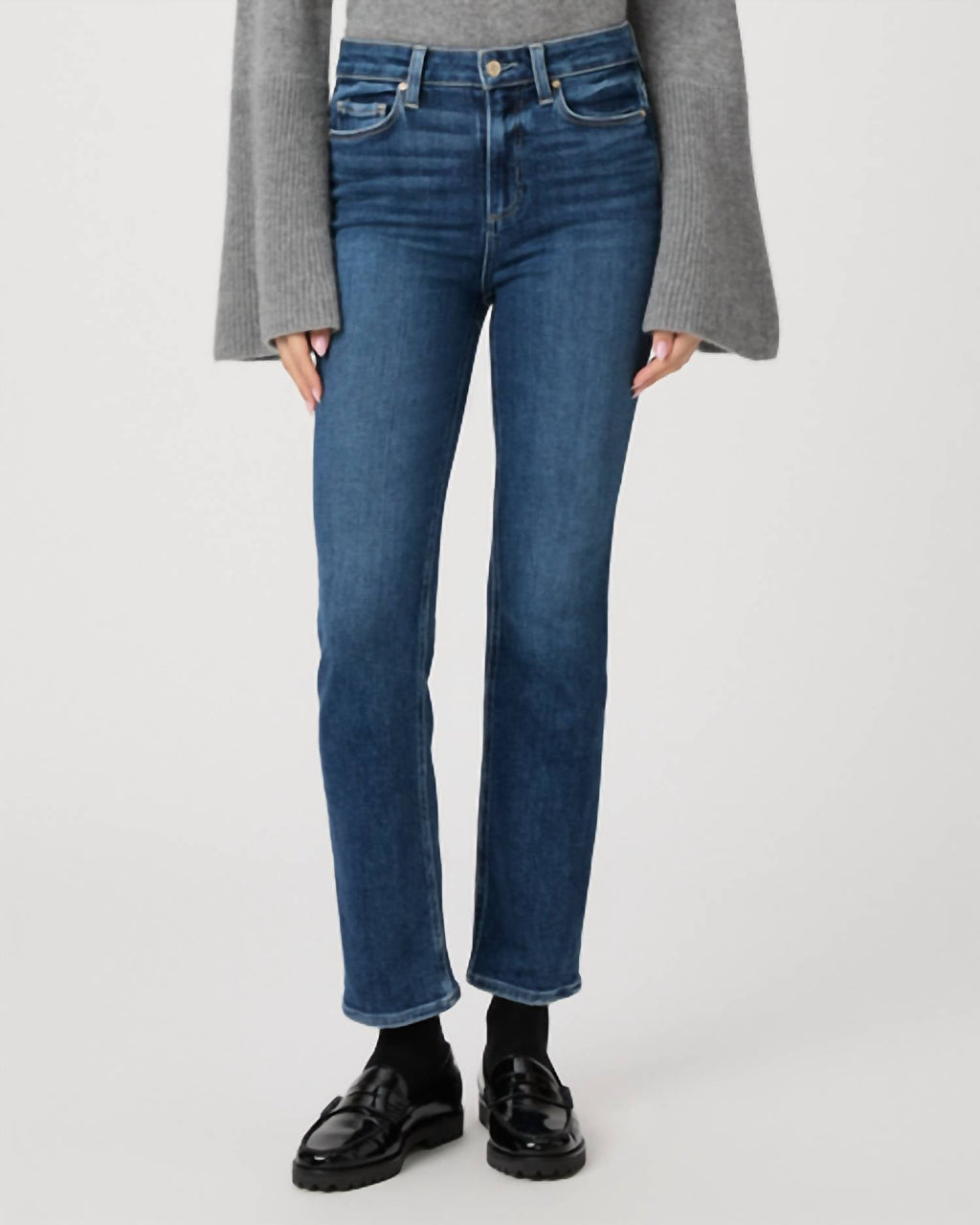 Cindy Clean Hem High Rise Jeans In Arpeggio