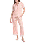 Vera Bradley 2pc Notch Collar Top & Pant Pajama Set