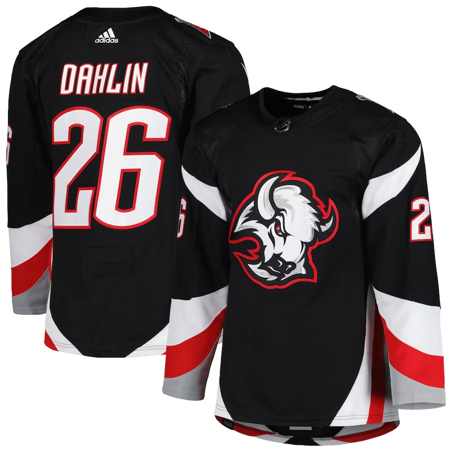 Men's Buffalo Sabres Rasmus Dahlin #26 Black Replica Game jersey