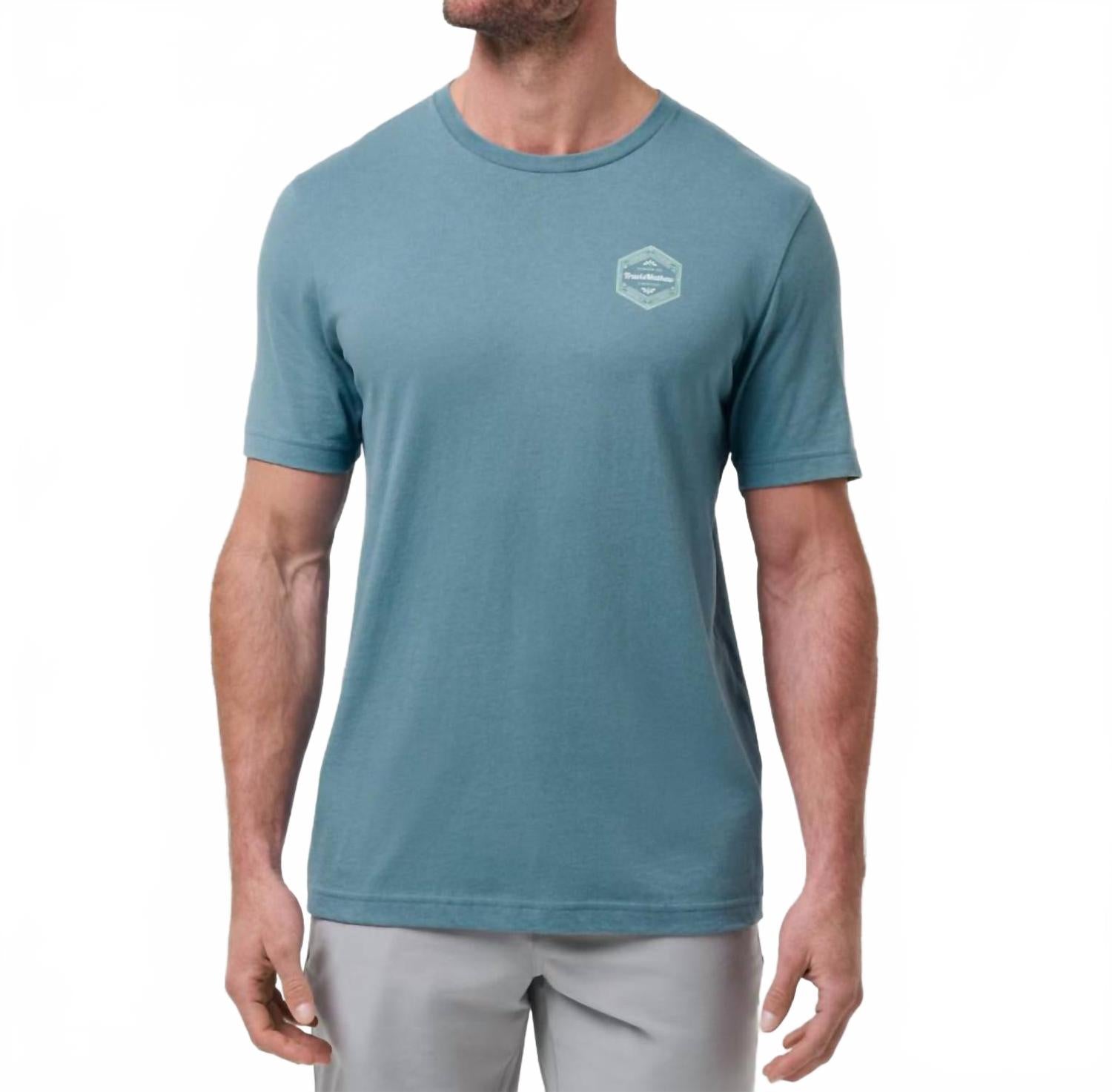 Maximum Stay Short Sleeve Tee In Captains Blue