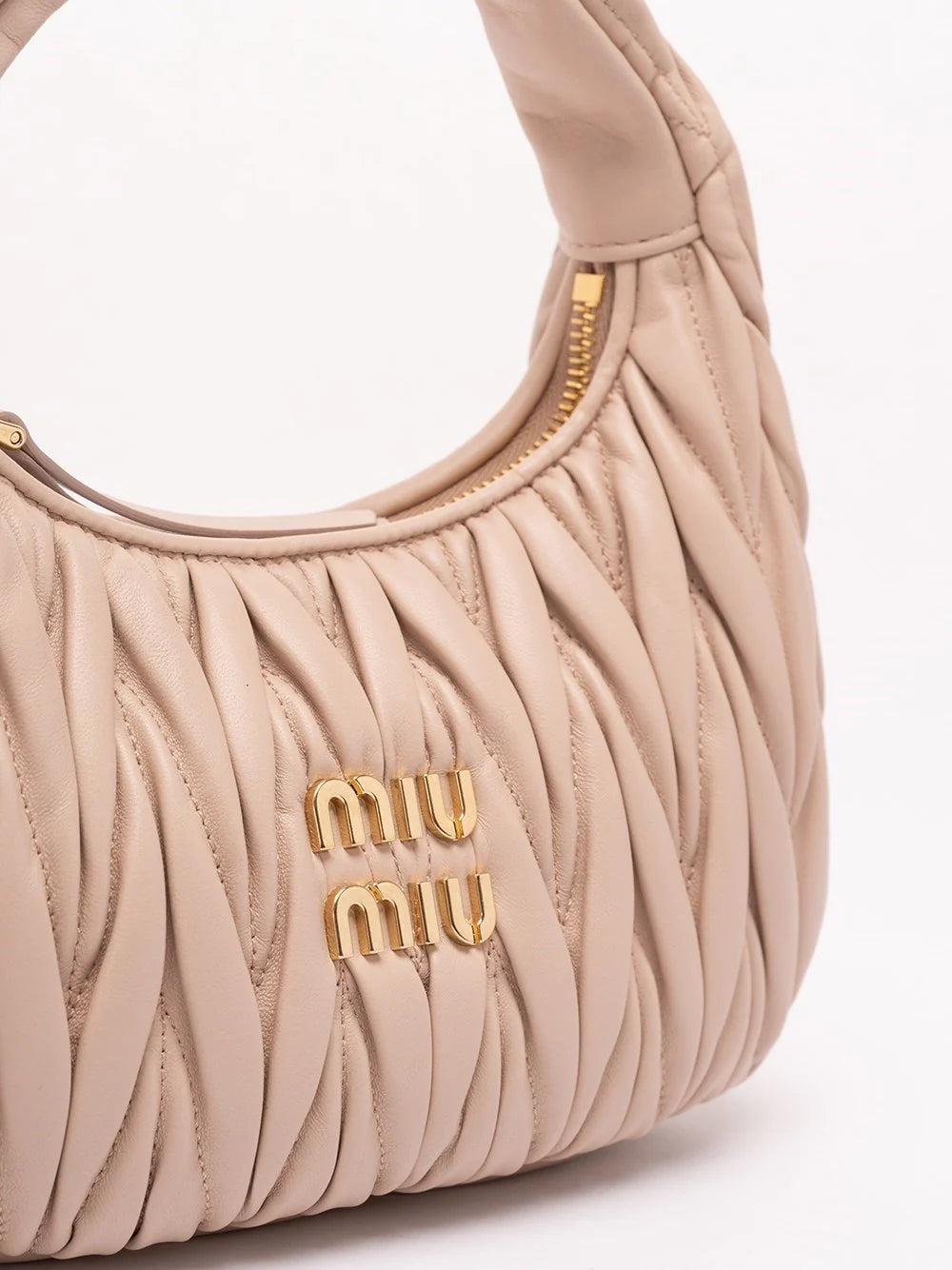 Miu Miu Women `Wander` Matelassé Leather Hobo Bag